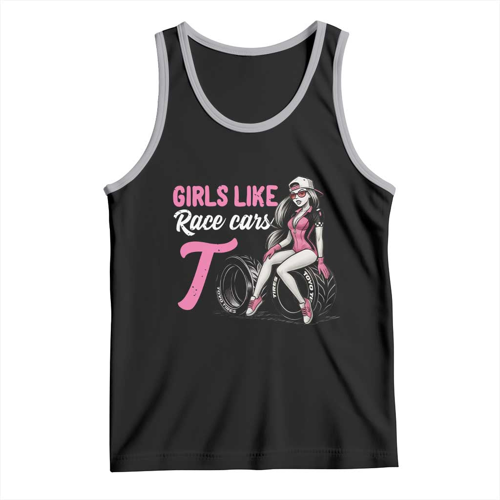 Racing Car Girl Tank Top Girls Like Race Cars Too - Wonder Print Shop