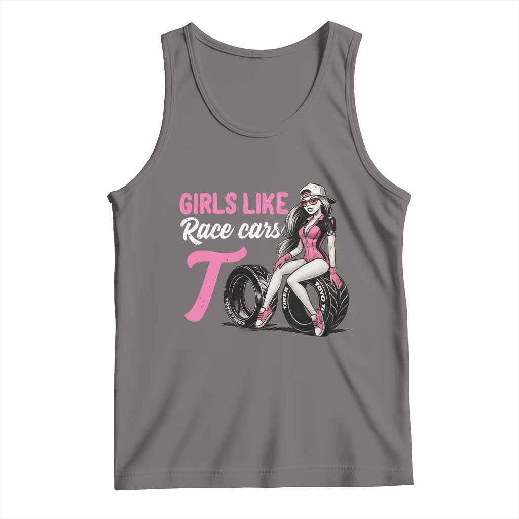 Racing Car Girl Tank Top Girls Like Race Cars Too - Wonder Print Shop