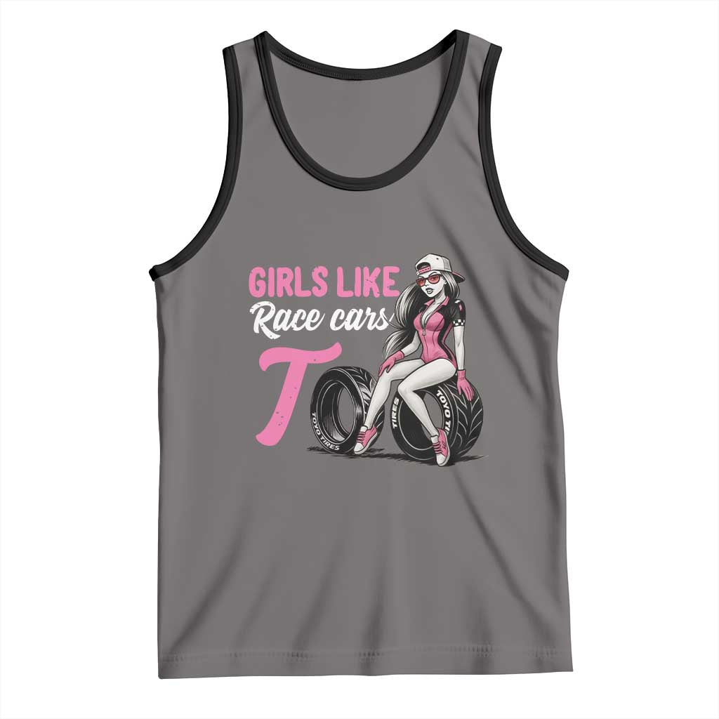 Racing Car Girl Tank Top Girls Like Race Cars Too - Wonder Print Shop