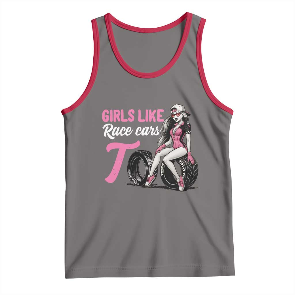 Racing Car Girl Tank Top Girls Like Race Cars Too - Wonder Print Shop