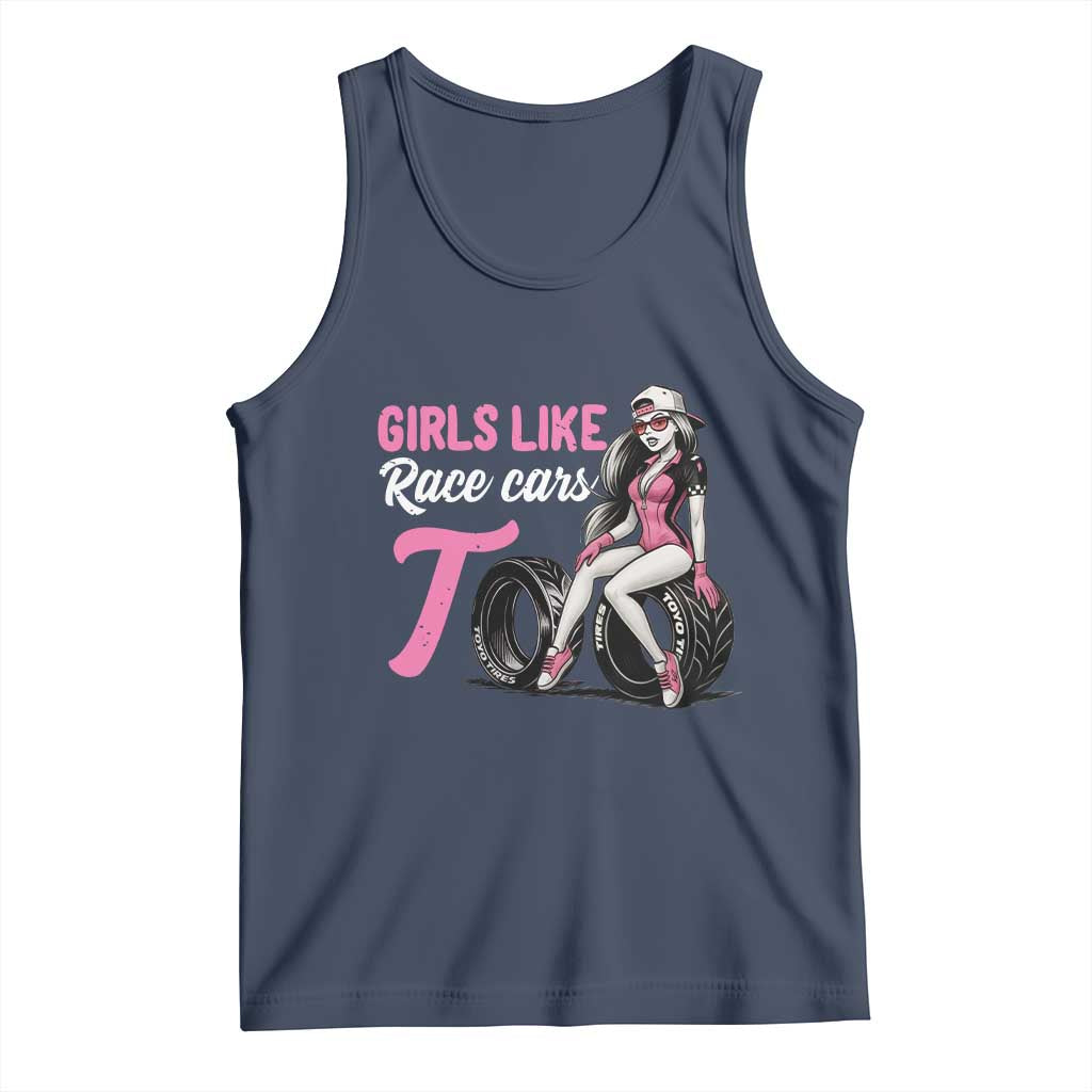 Racing Car Girl Tank Top Girls Like Race Cars Too - Wonder Print Shop