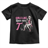 Racing Car Girl Toddler T Shirt Girls Like Race Cars Too - Wonder Print Shop