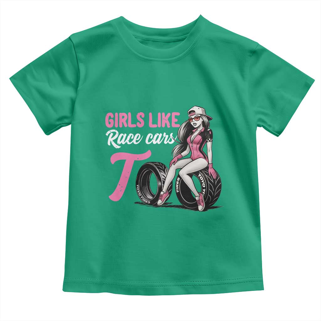 Racing Car Girl Toddler T Shirt Girls Like Race Cars Too - Wonder Print Shop