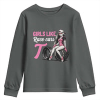 Racing Car Girl Youth Sweatshirt Girls Like Race Cars Too - Wonder Print Shop