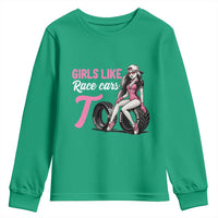 Racing Car Girl Youth Sweatshirt Girls Like Race Cars Too - Wonder Print Shop