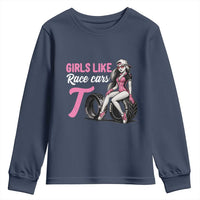 Racing Car Girl Youth Sweatshirt Girls Like Race Cars Too - Wonder Print Shop