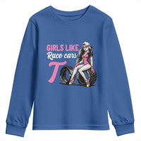 Racing Car Girl Youth Sweatshirt Girls Like Race Cars Too - Wonder Print Shop