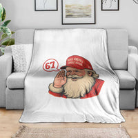 67 Six Seven Christmas Throw Blanket Santa MAGA Hat Xmas - Wonder Print Shop