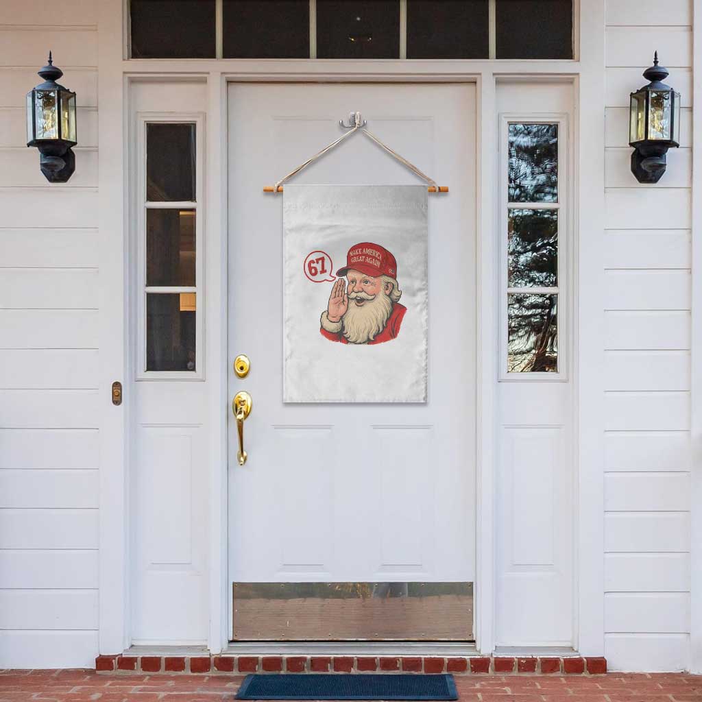 67 Six Seven Christmas Garden Flag Santa MAGA Hat Xmas - Wonder Print Shop