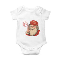67 Six Seven Christmas Baby Onesie Santa MAGA Hat Xmas - Wonder Print Shop