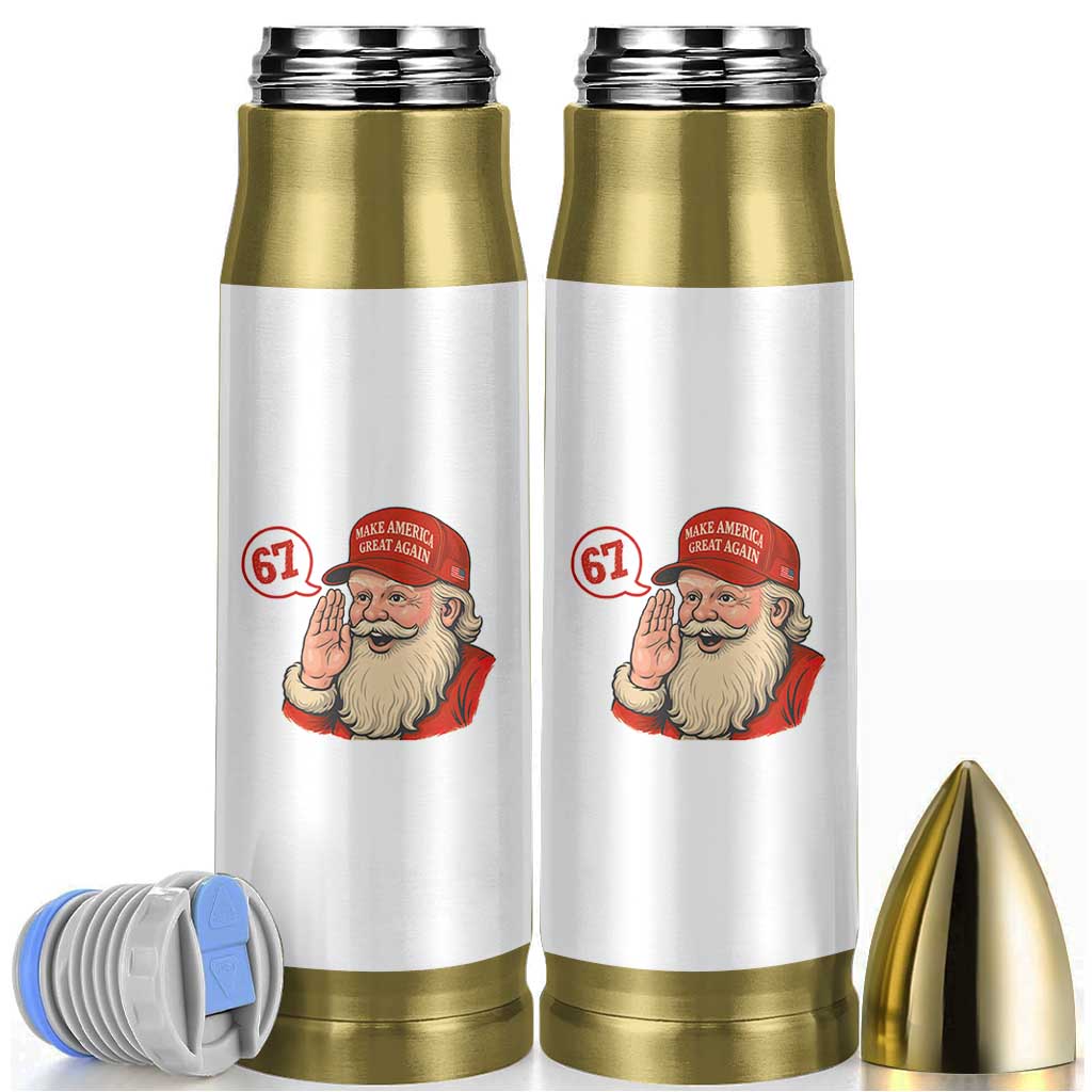 67 Six Seven Christmas Bullet Tumbler Santa MAGA Hat Xmas - Wonder Print Shop
