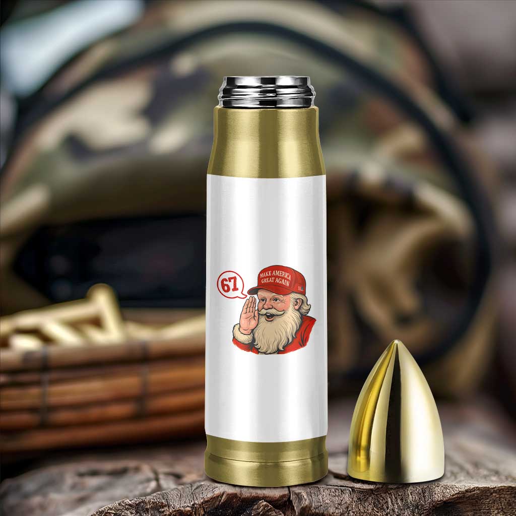67 Six Seven Christmas Bullet Tumbler Santa MAGA Hat Xmas - Wonder Print Shop