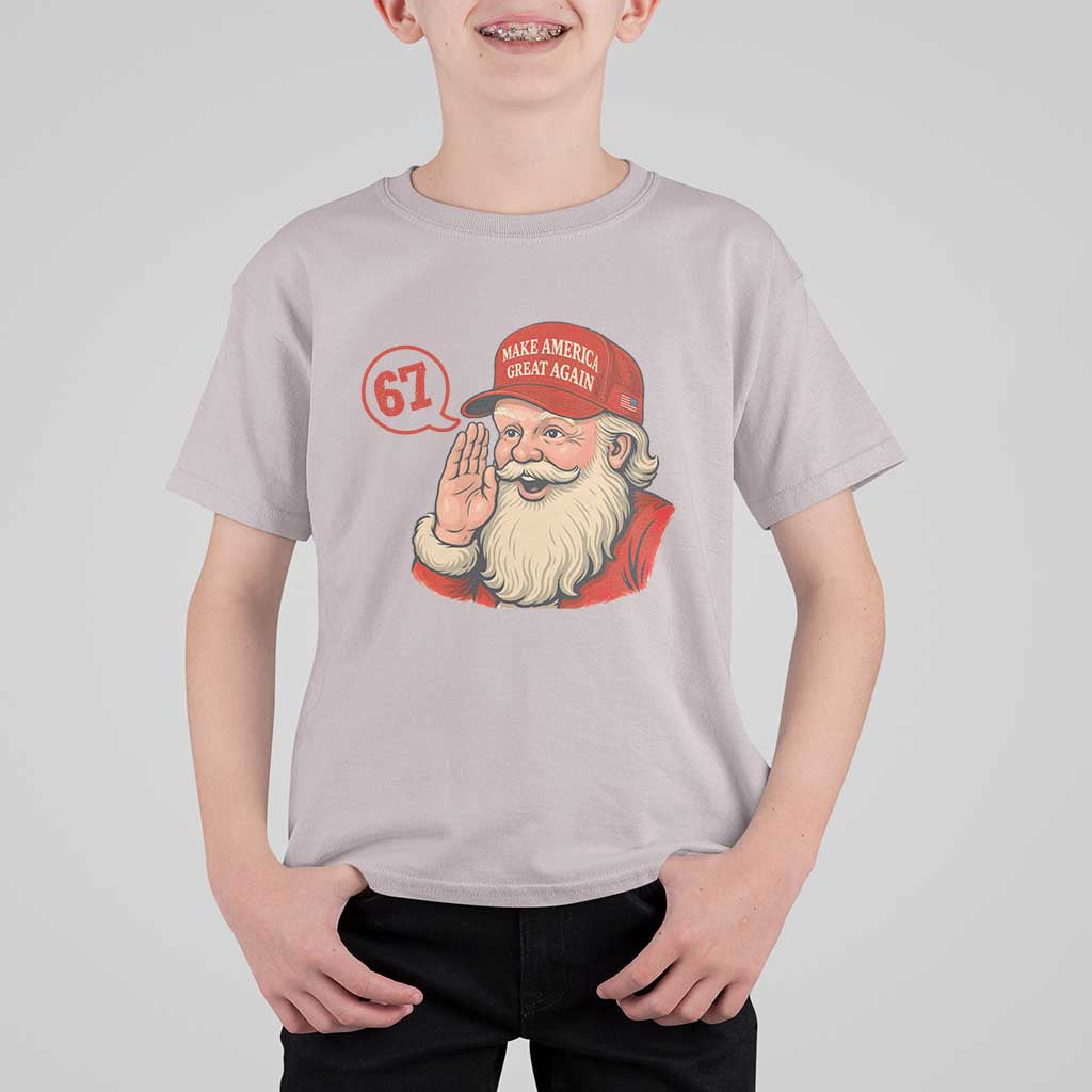 67 Six Seven Christmas T Shirt For Kid Santa MAGA Hat Xmas - Wonder Print Shop