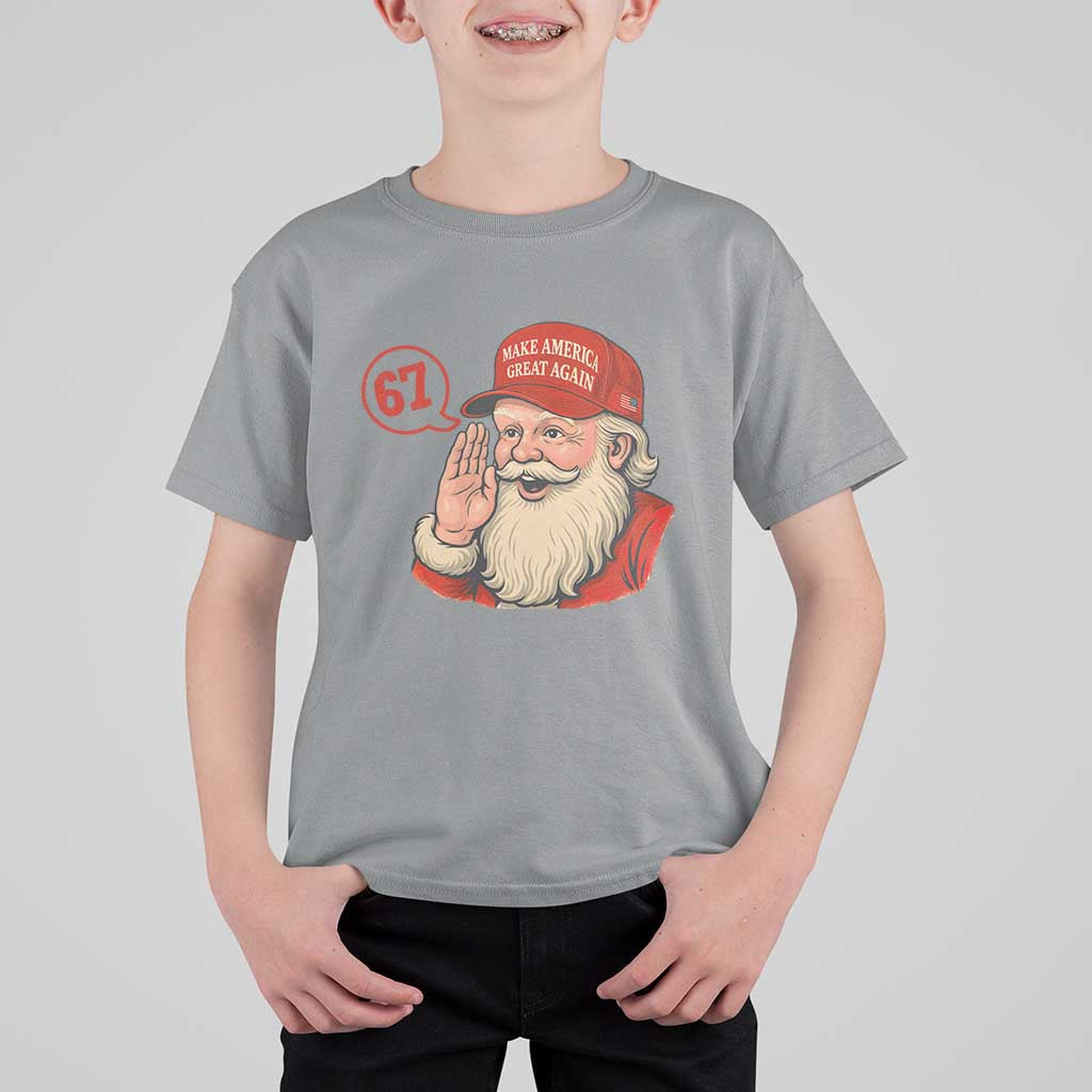 67 Six Seven Christmas T Shirt For Kid Santa MAGA Hat Xmas - Wonder Print Shop