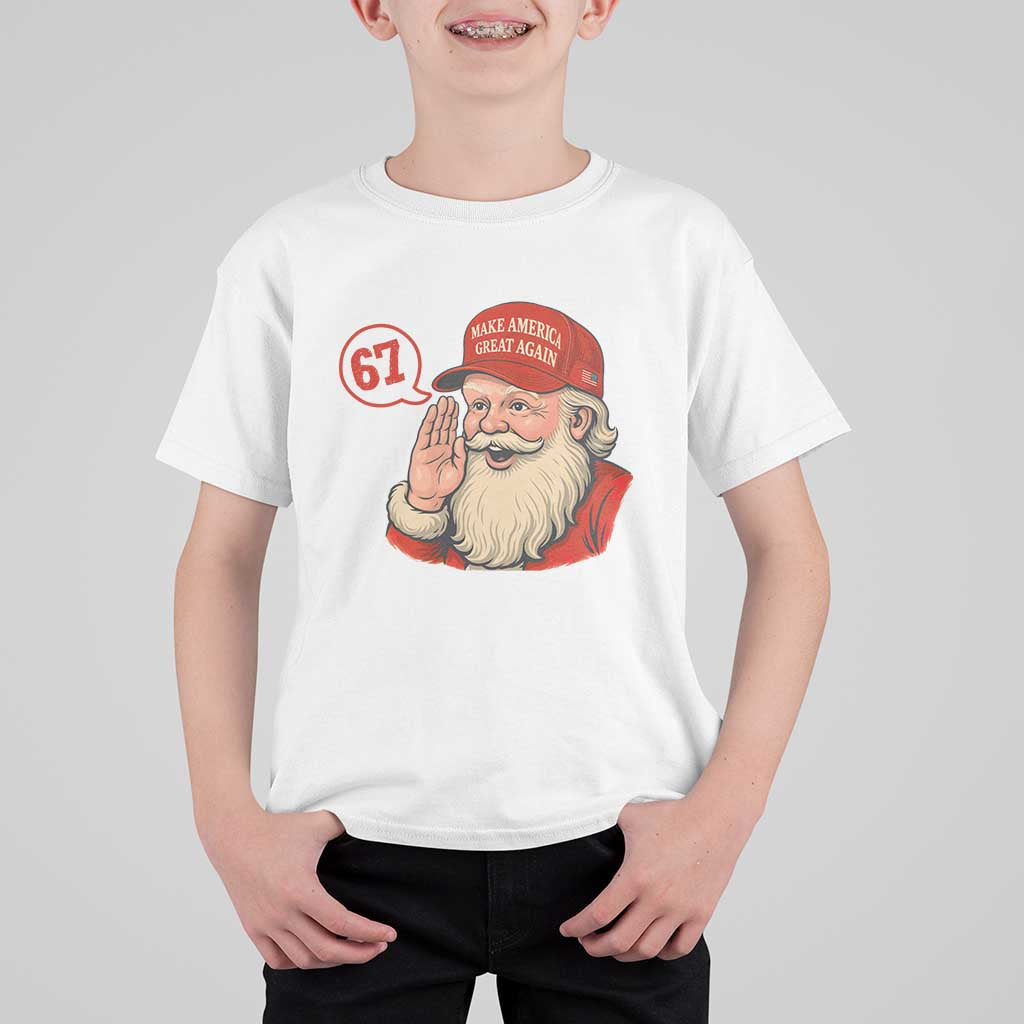 67 Six Seven Christmas T Shirt For Kid Santa MAGA Hat Xmas - Wonder Print Shop