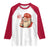 67 Six Seven Christmas Raglan Shirt Santa MAGA Hat Xmas - Wonder Print Shop