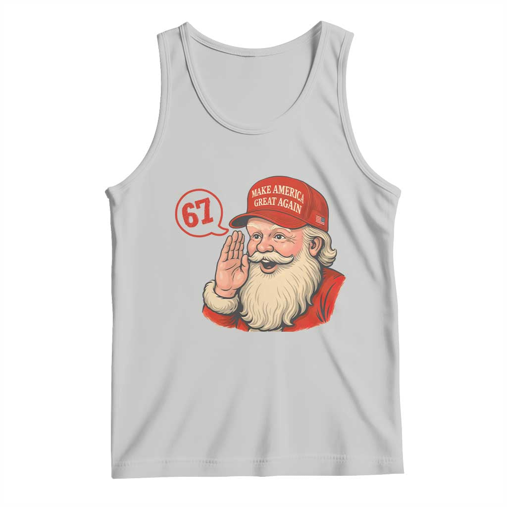 67 Six Seven Christmas Tank Top Santa MAGA Hat Xmas - Wonder Print Shop