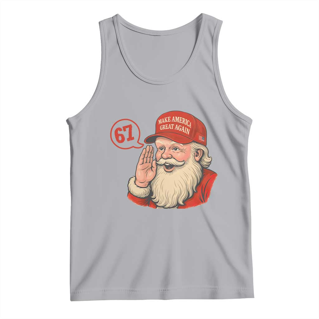 67 Six Seven Christmas Tank Top Santa MAGA Hat Xmas - Wonder Print Shop