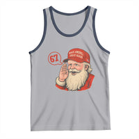 67 Six Seven Christmas Tank Top Santa MAGA Hat Xmas - Wonder Print Shop