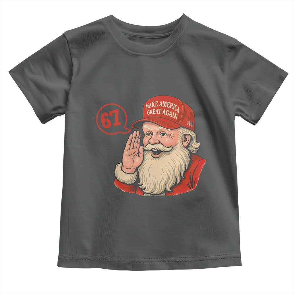 67 Six Seven Christmas Toddler T Shirt Santa MAGA Hat Xmas - Wonder Print Shop