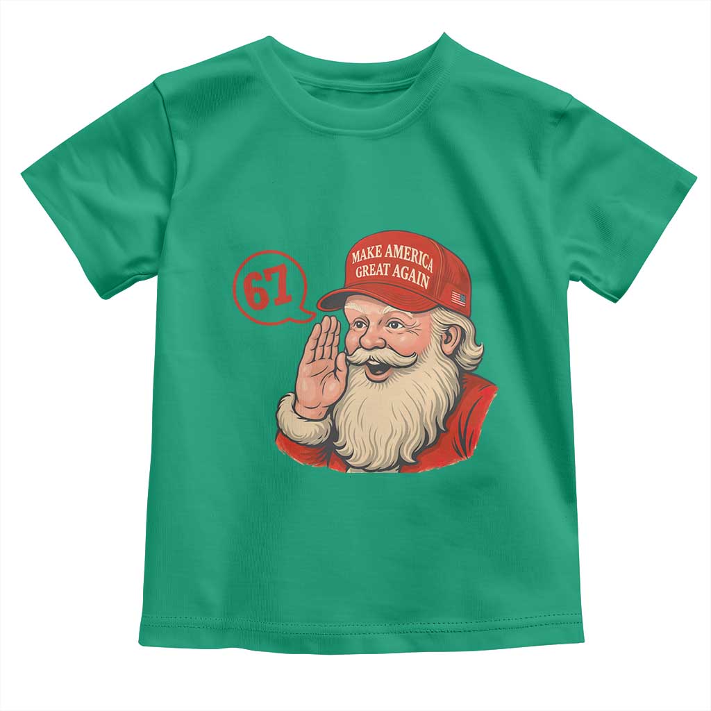 67 Six Seven Christmas Toddler T Shirt Santa MAGA Hat Xmas - Wonder Print Shop