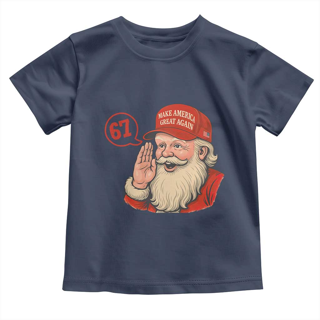 67 Six Seven Christmas Toddler T Shirt Santa MAGA Hat Xmas - Wonder Print Shop