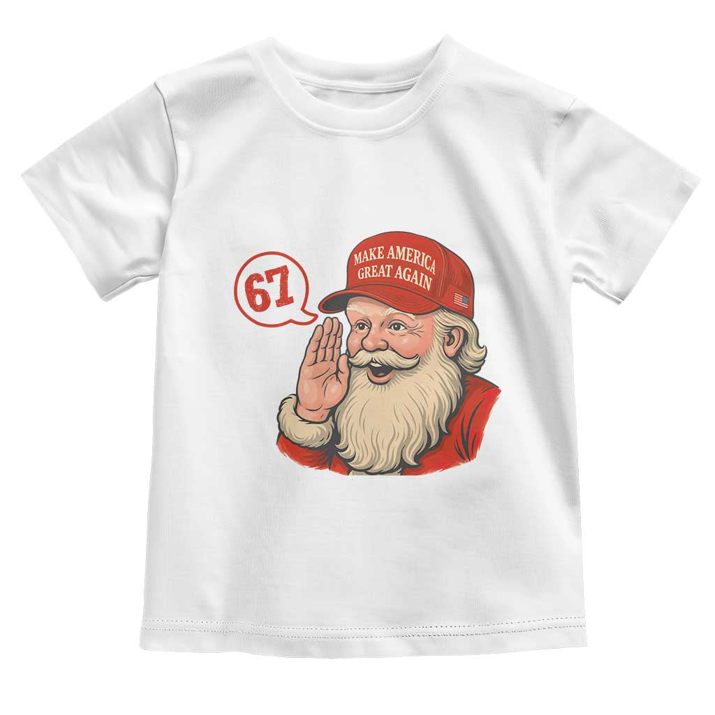 67 Six Seven Christmas Toddler T Shirt Santa MAGA Hat Xmas - Wonder Print Shop
