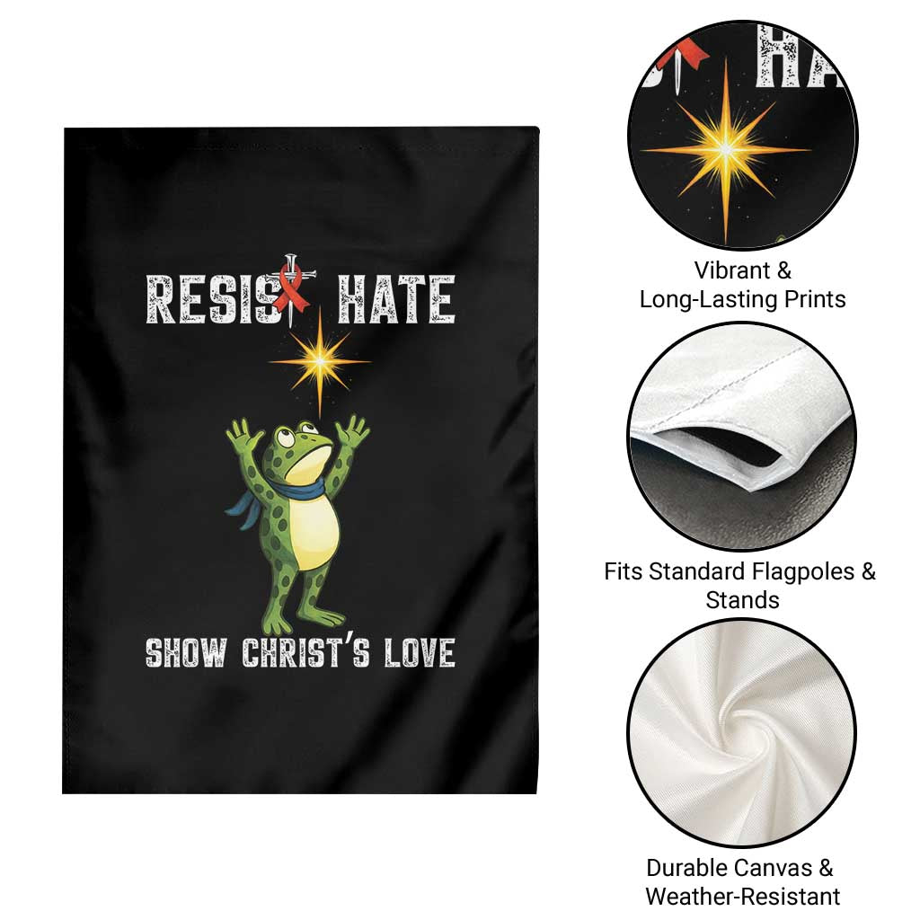 Resist Frog Garden Flag Christian HIV Awareness Red Ribbon - Wonder Print Shop