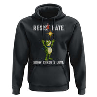 Resist Frog Hoodie Christian HIV Awareness Red Ribbon - Wonder Print Shop