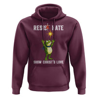 Resist Frog Hoodie Christian HIV Awareness Red Ribbon - Wonder Print Shop