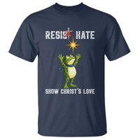 Resist Frog T Shirt Christian HIV Awareness Red Ribbon - Wonder Print Shop