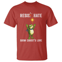 Resist Frog T Shirt Christian HIV Awareness Red Ribbon - Wonder Print Shop