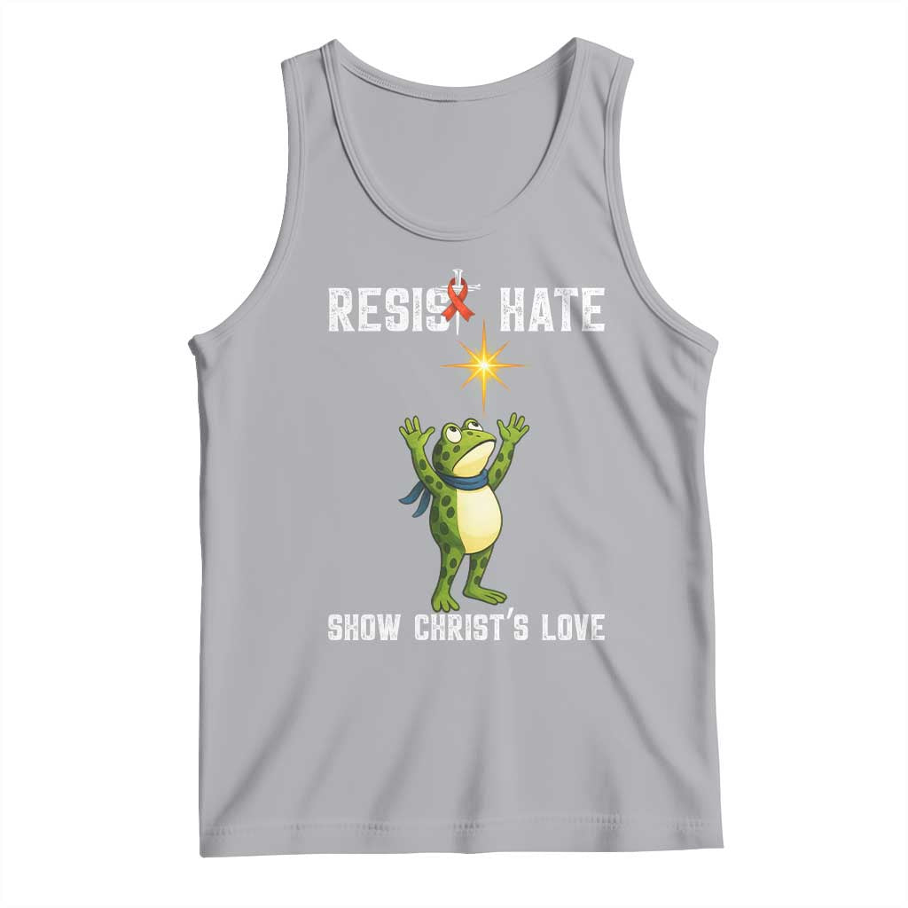 Resist Frog Tank Top Christian HIV Awareness Red Ribbon - Wonder Print Shop