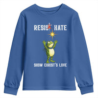 Resist Frog Youth Sweatshirt Christian HIV Awareness Red Ribbon - Wonder Print Shop