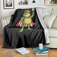 Resist Frog Throw Blanket Super American 67 Six Seven Meme - Wonder Print Shop