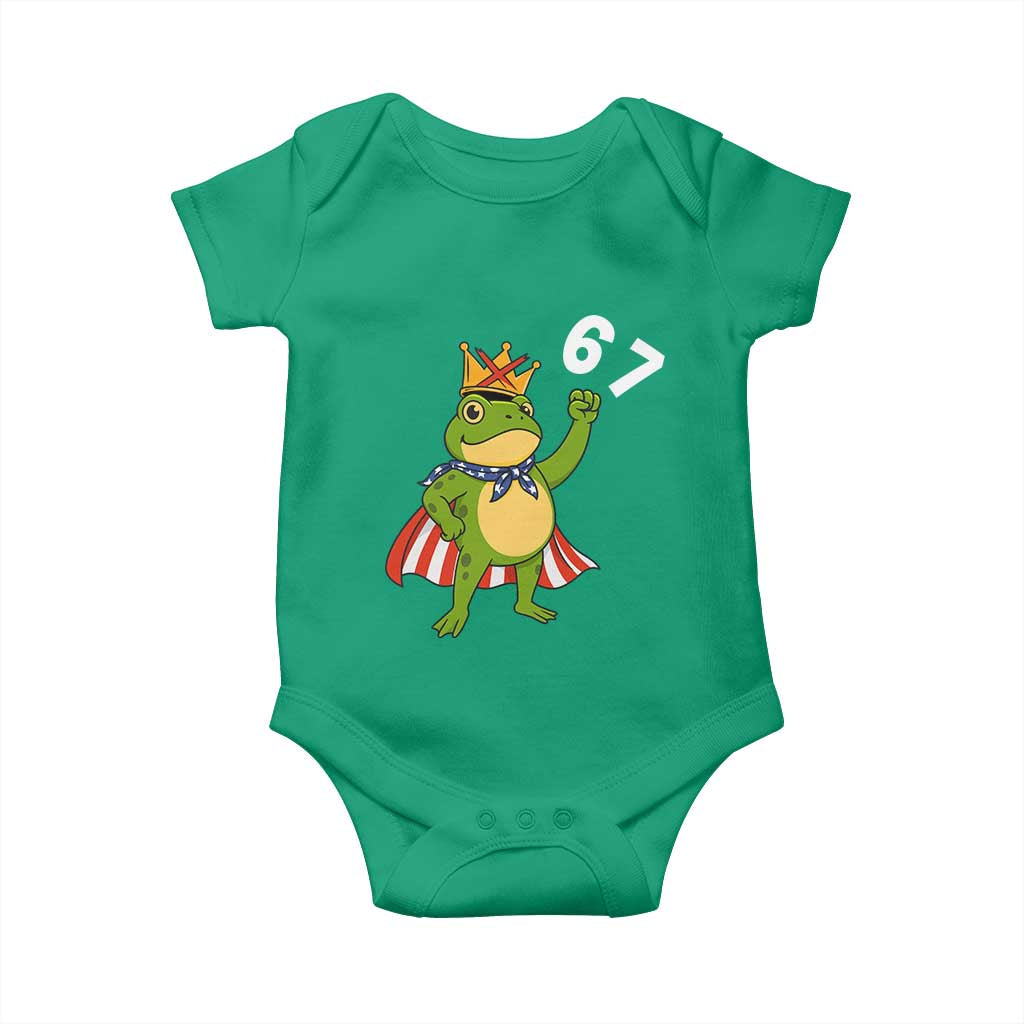 Resist Frog Baby Onesie Super American 67 Six Seven Meme - Wonder Print Shop