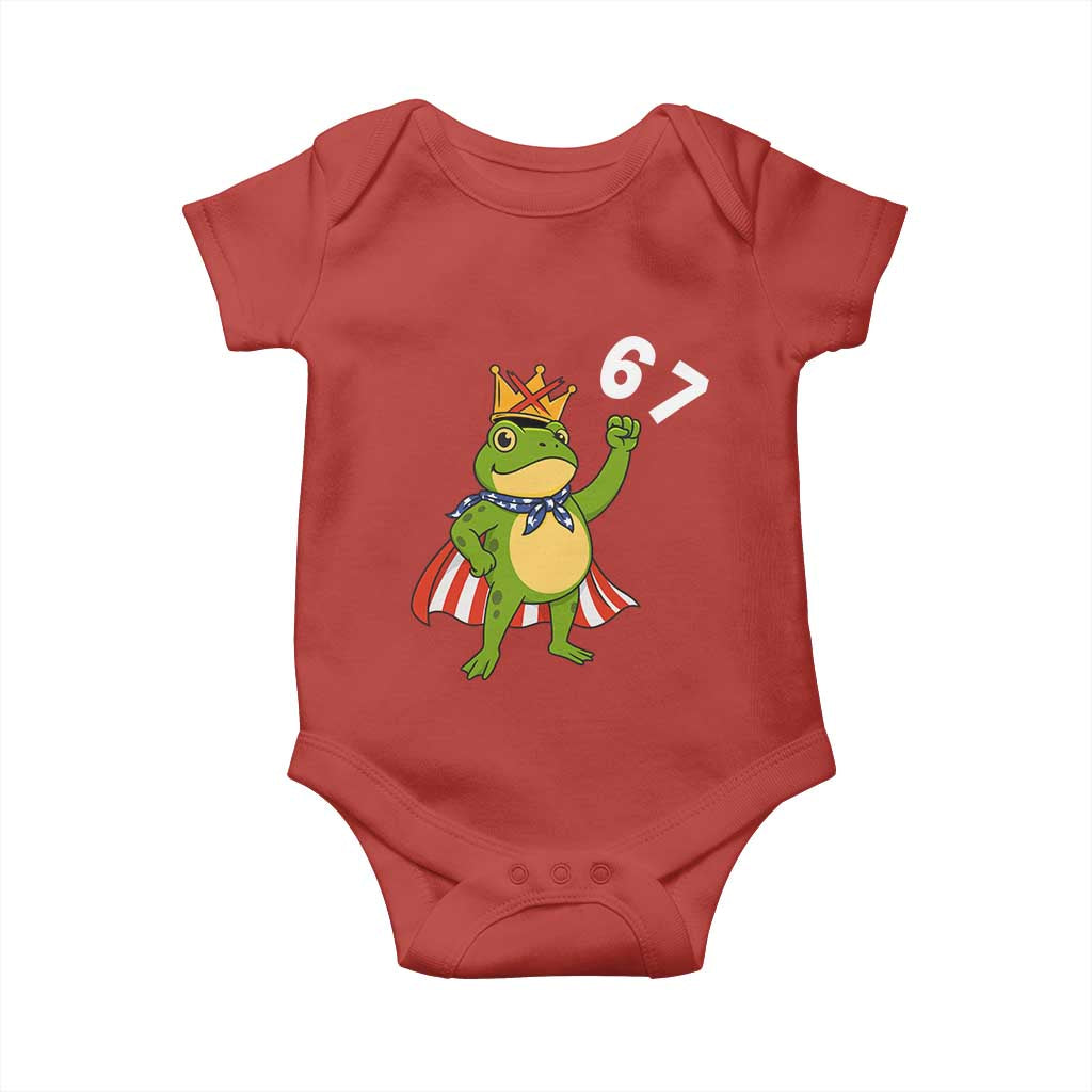 Resist Frog Baby Onesie Super American 67 Six Seven Meme - Wonder Print Shop