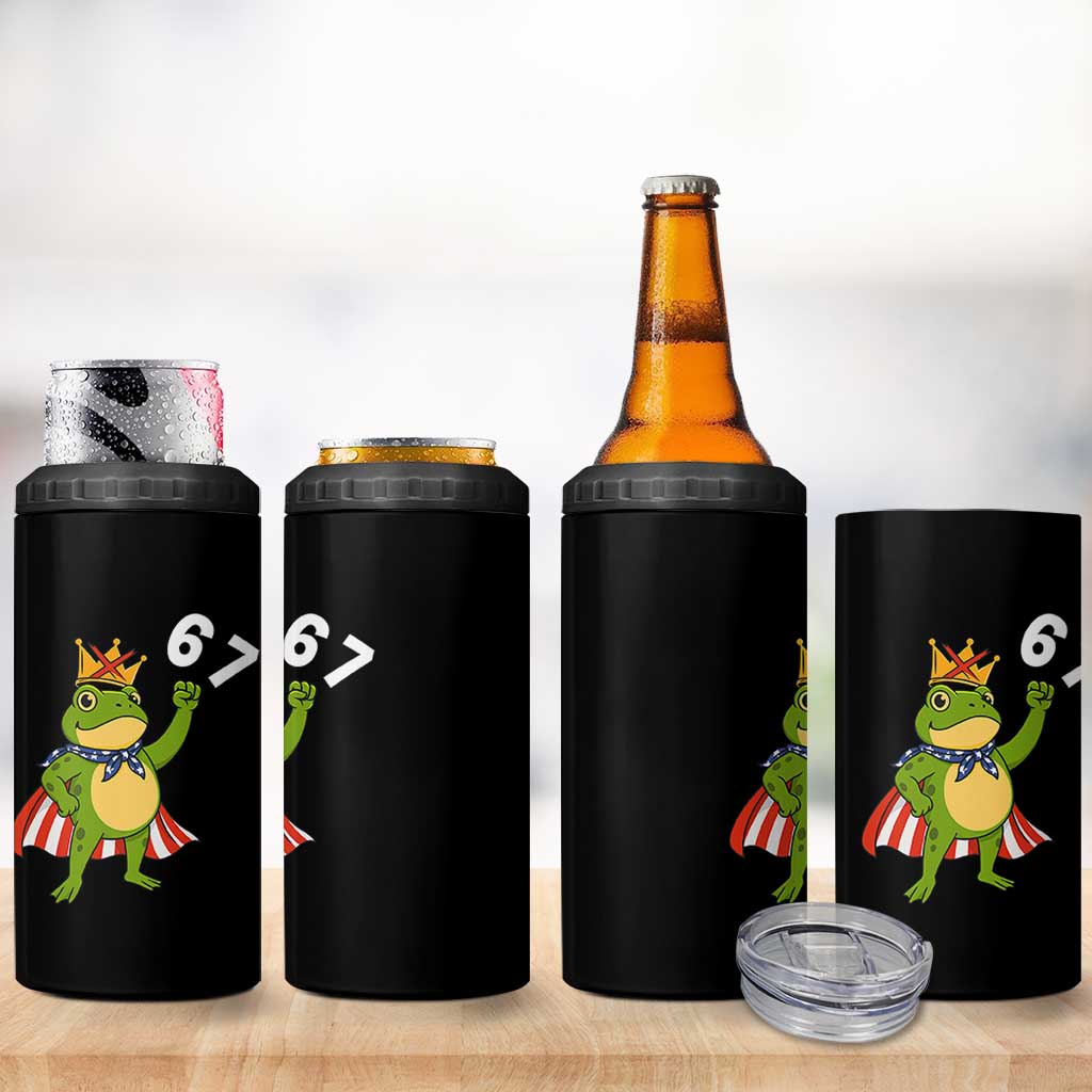 Resist Frog 4 in 1 Can Cooler Tumbler Super American 67 Six Seven Meme - Wonder Print Shop