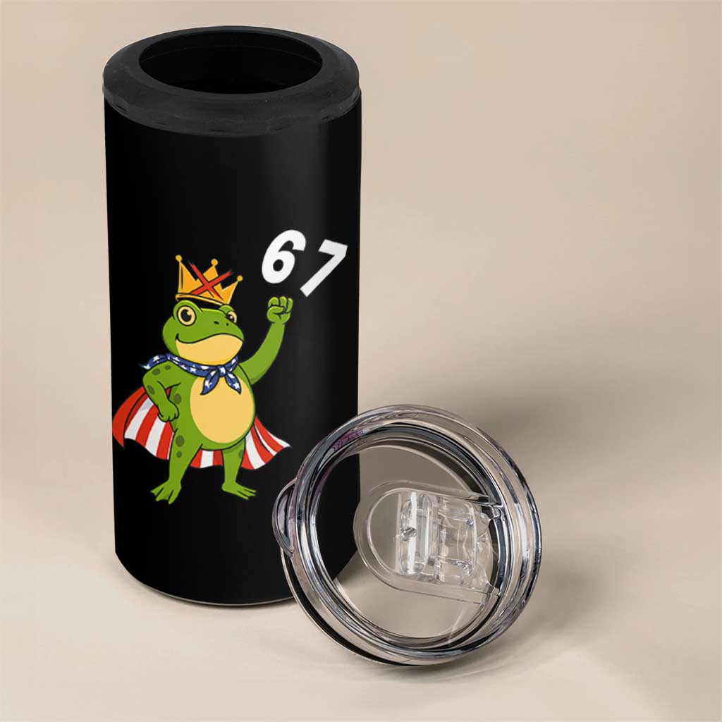 Resist Frog 4 in 1 Can Cooler Tumbler Super American 67 Six Seven Meme - Wonder Print Shop