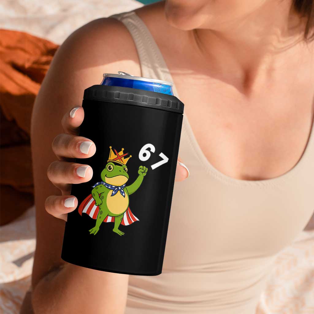Resist Frog 4 in 1 Can Cooler Tumbler Super American 67 Six Seven Meme - Wonder Print Shop