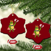 Resist Frog Ceramic Ornament Super American 67 Six Seven Meme - Wonder Print Shop