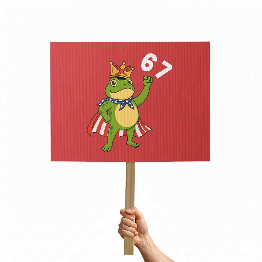 Resist Frog Protest Sign Super American 67 Six Seven Meme - Wonder Print Shop