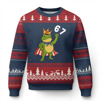 Resist Frog Ugly Christmas Sweater Super American 67 Six Seven Meme - Wonder Print Shop