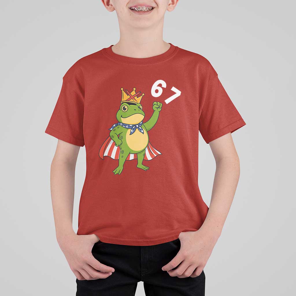 Resist Frog T Shirt For Kid Super American 67 Six Seven Meme - Wonder Print Shop