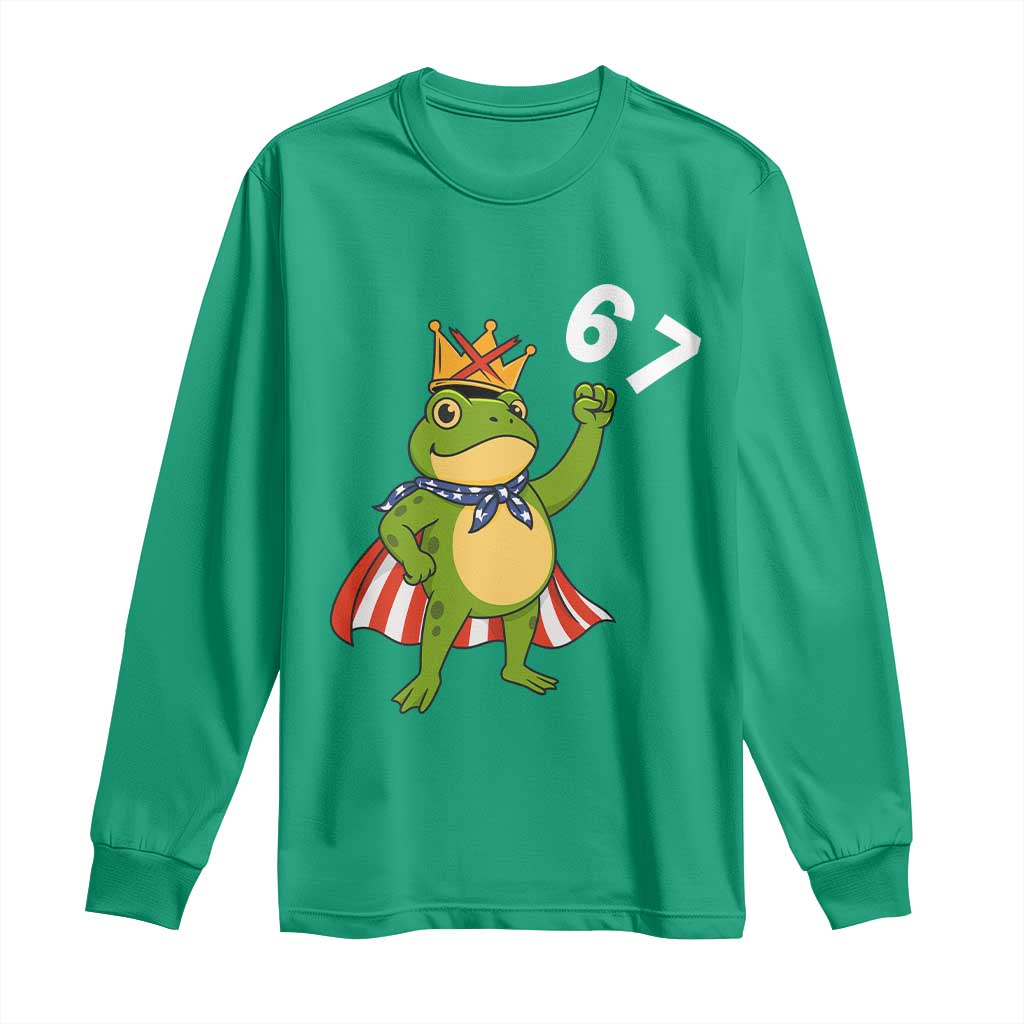 Resist Frog Long Sleeve Shirt Super American 67 Six Seven Meme - Wonder Print Shop
