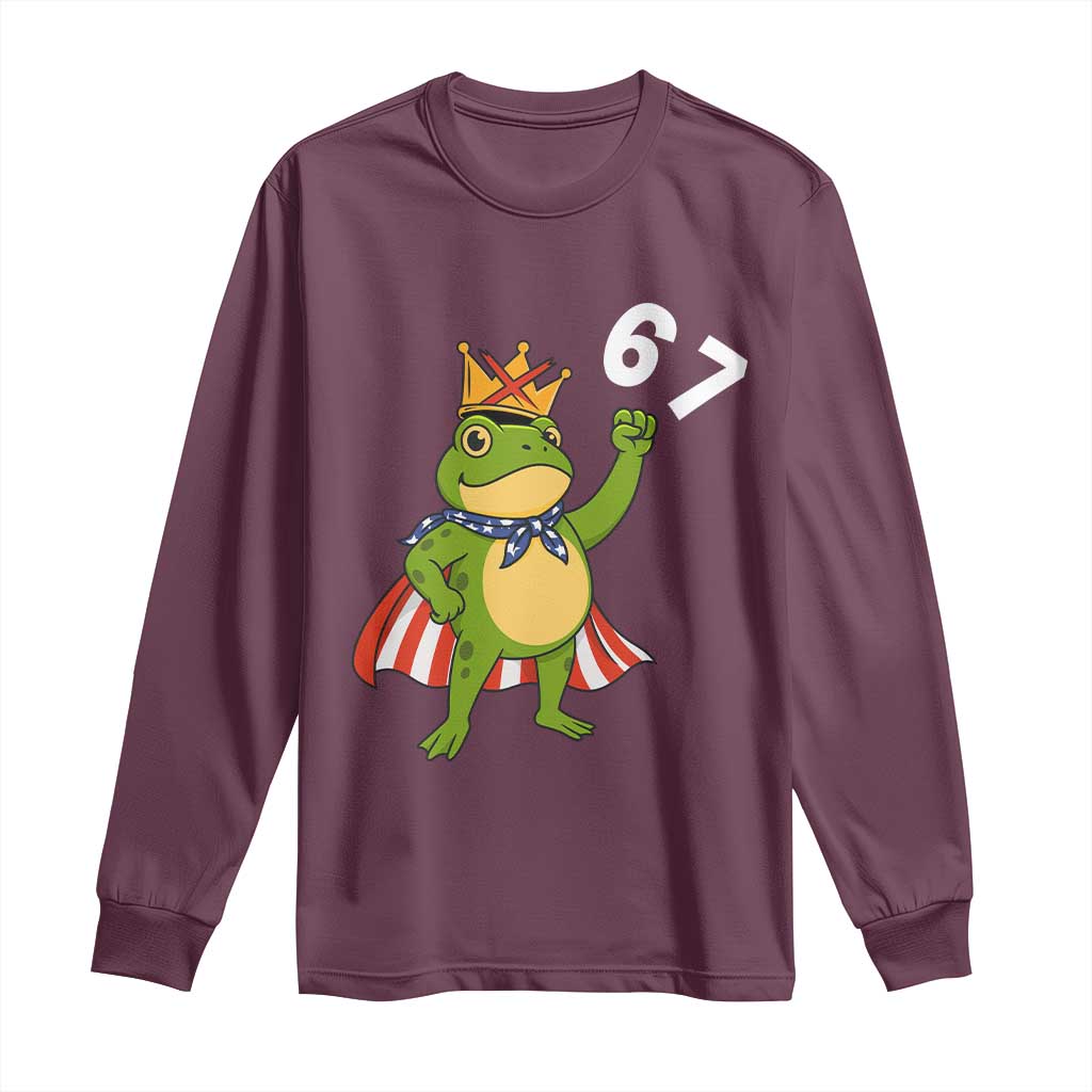 Resist Frog Long Sleeve Shirt Super American 67 Six Seven Meme - Wonder Print Shop