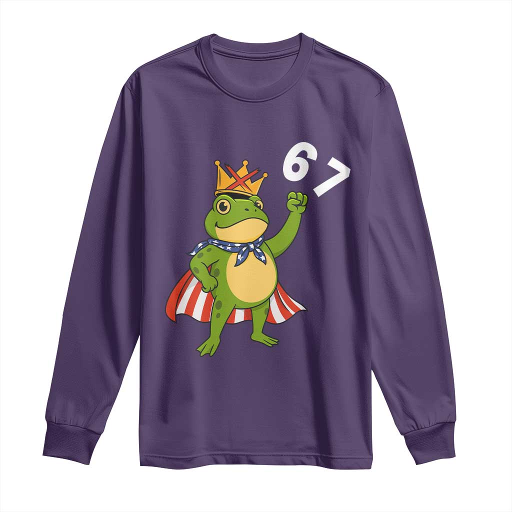 Resist Frog Long Sleeve Shirt Super American 67 Six Seven Meme - Wonder Print Shop