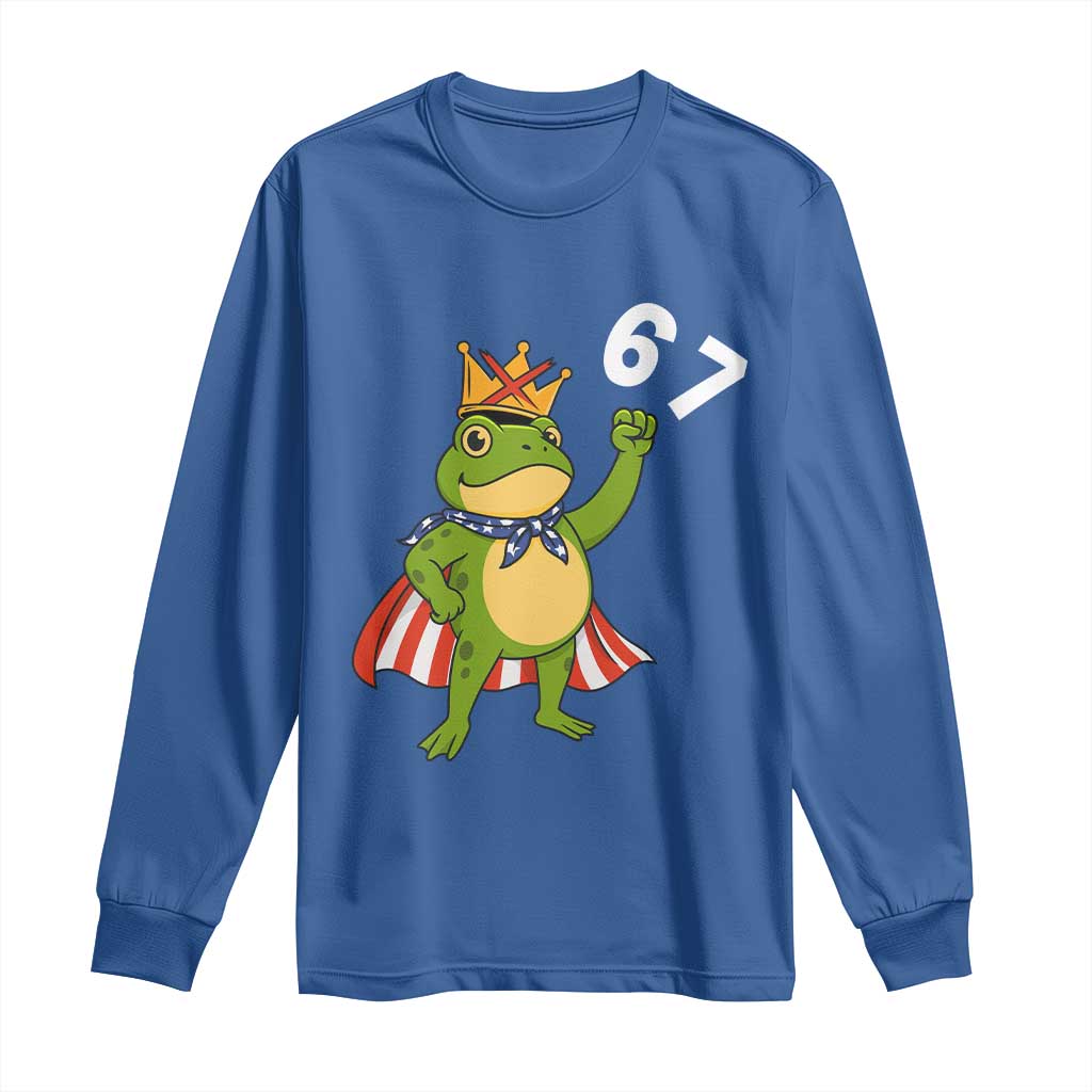 Resist Frog Long Sleeve Shirt Super American 67 Six Seven Meme - Wonder Print Shop