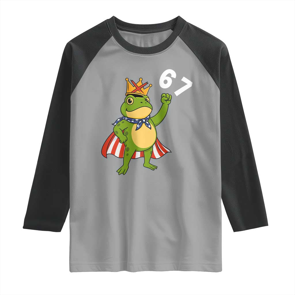 Resist Frog Raglan Shirt Super American 67 Six Seven Meme - Wonder Print Shop