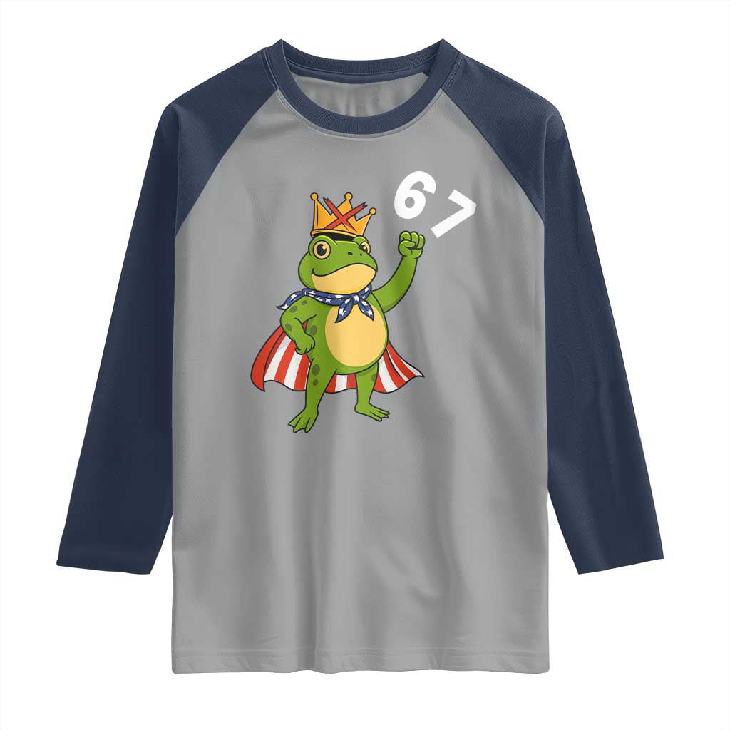 Resist Frog Raglan Shirt Super American 67 Six Seven Meme - Wonder Print Shop